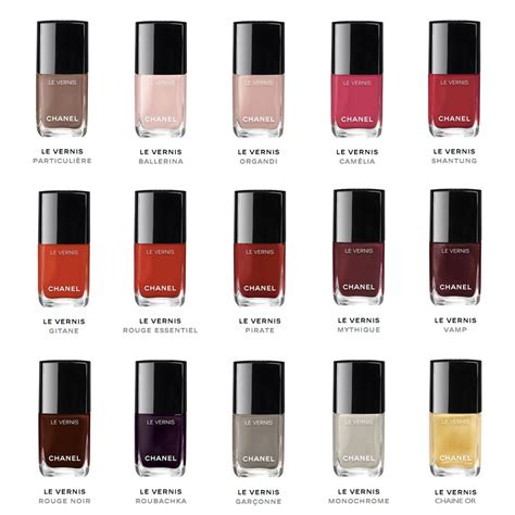 chanel naik polish|Chanel nail polish color chart.